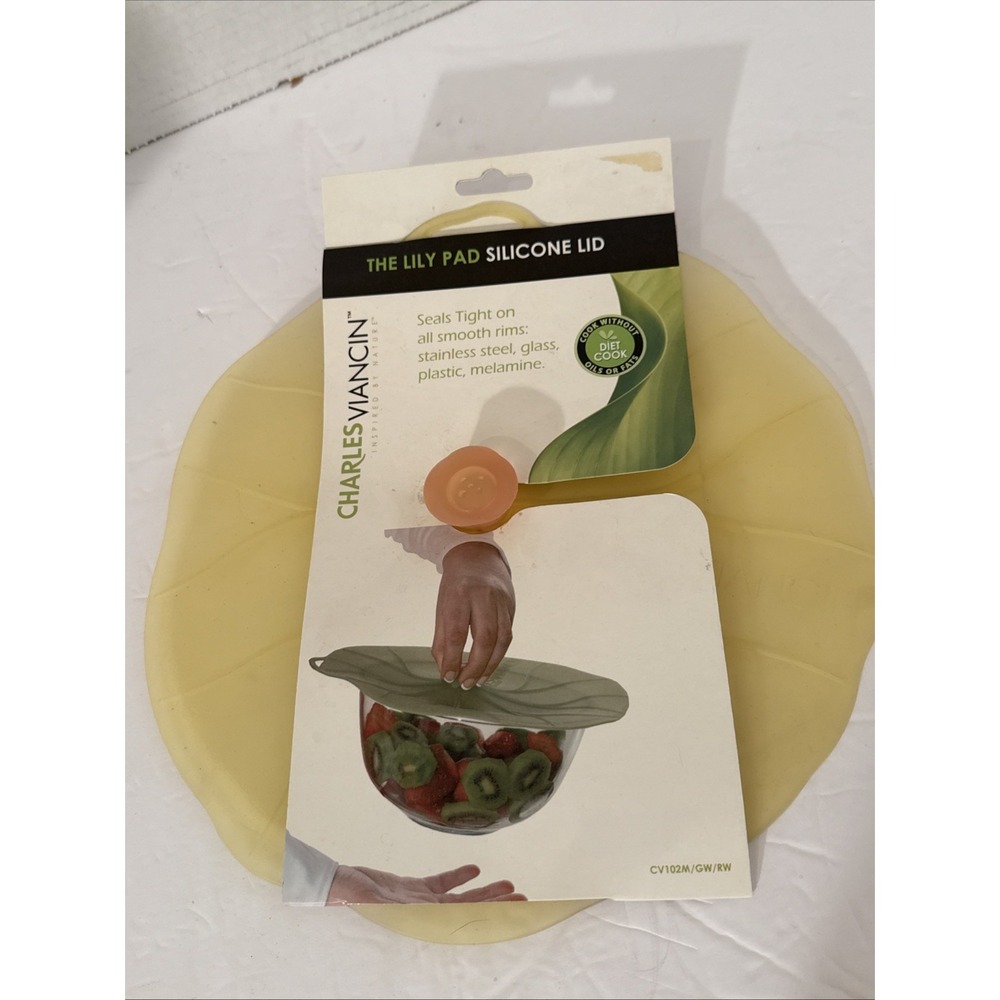 NEW Charles Viancin Lilypad Silicone Lid Medium 9 7/8" Diameter